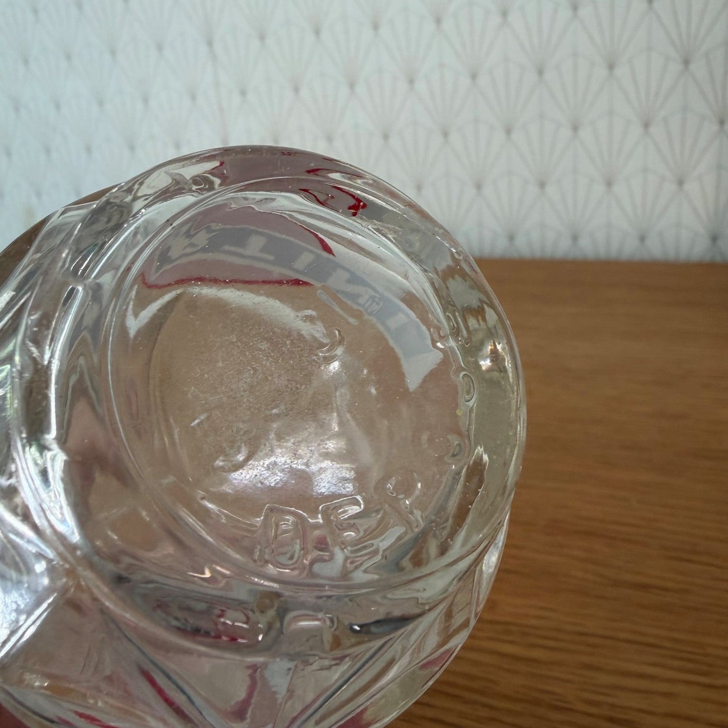 French Vintage Martini Glass Carafe Water Jug Decanter 33cl 2307266