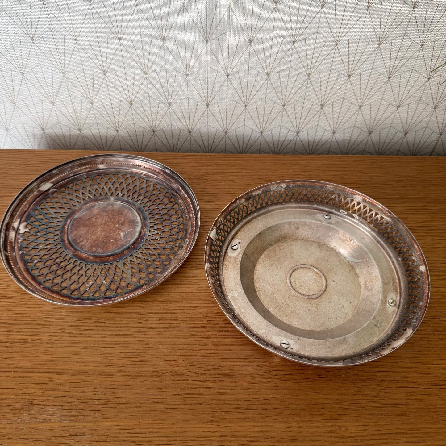 Christofle Gallia Silverplate Pierced Dish France Chauffe Plat 26072613