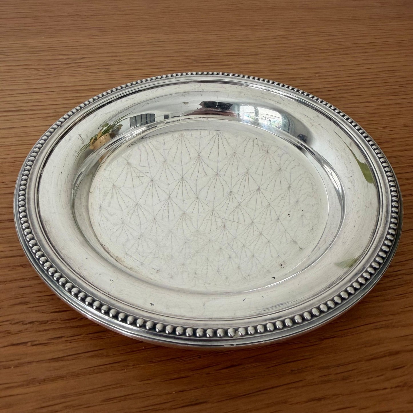 Christofle Gallia Silverplate Pearl Wine Coaster France 2607269
