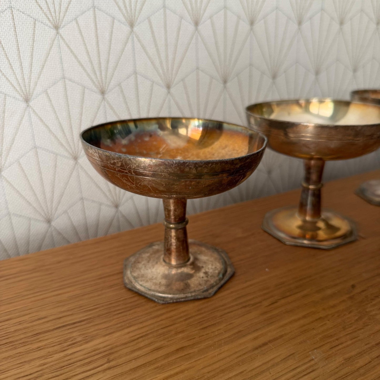 Vintage Silverplate Champagne Coupes Ice Cream Set of 20 Compote 2307268