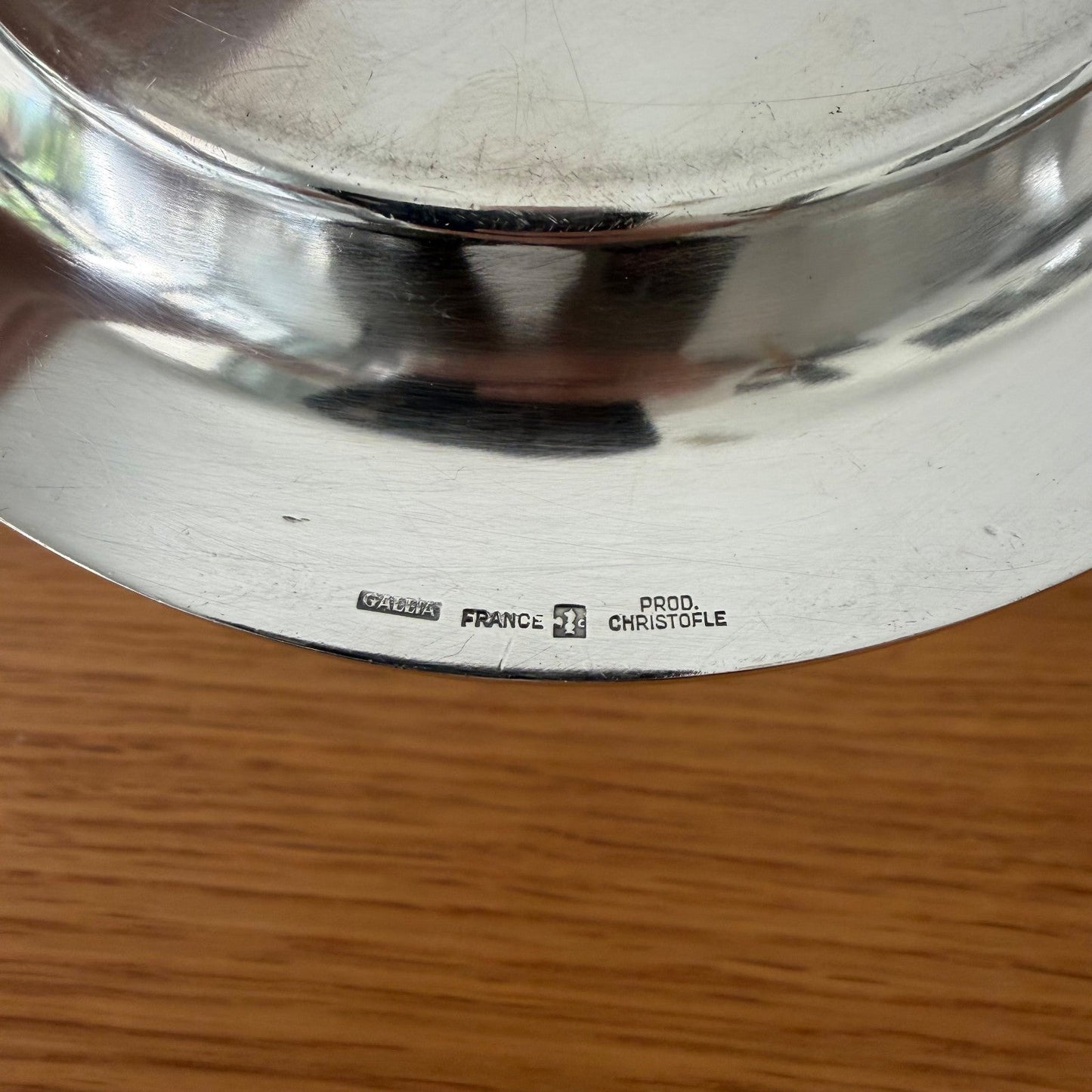 Christofle Gallia Silverplate Pearl Beaded Wine Coaster France 26072610