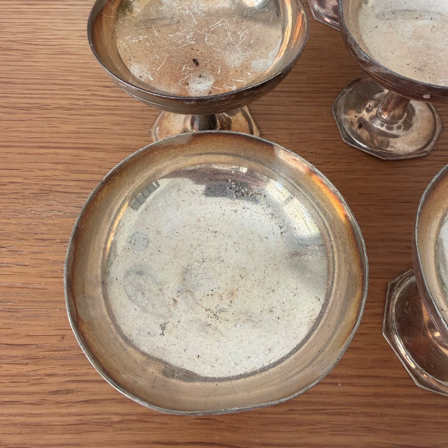 Vintage Silverplate Champagne Coupes Ice Cream Set of 20 Compote 2307268