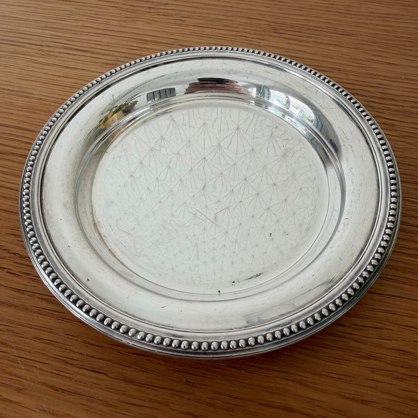 Christofle Gallia Silverplate Pearl Wine Coaster France 2607269