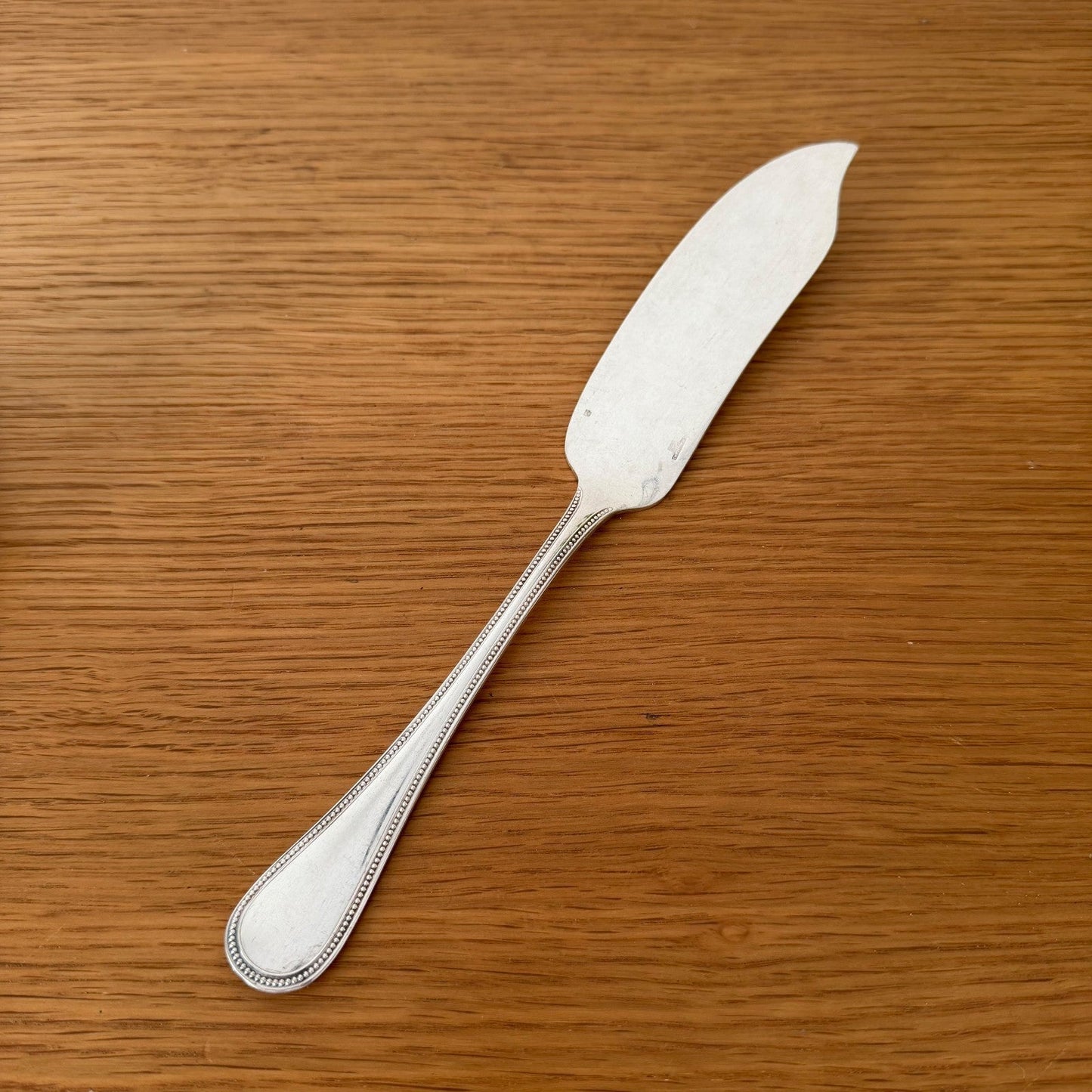 CHRISTOFLE France Pearl Silver-Plated Fish Knife Vintage 2607265