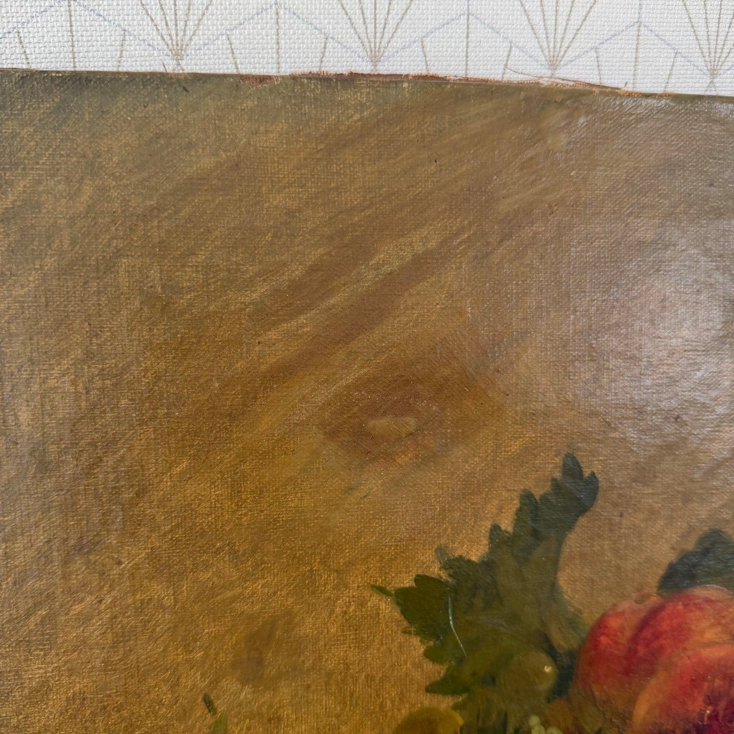 French Antique Still Life Oil Painting Fruit on Canvas 04082611