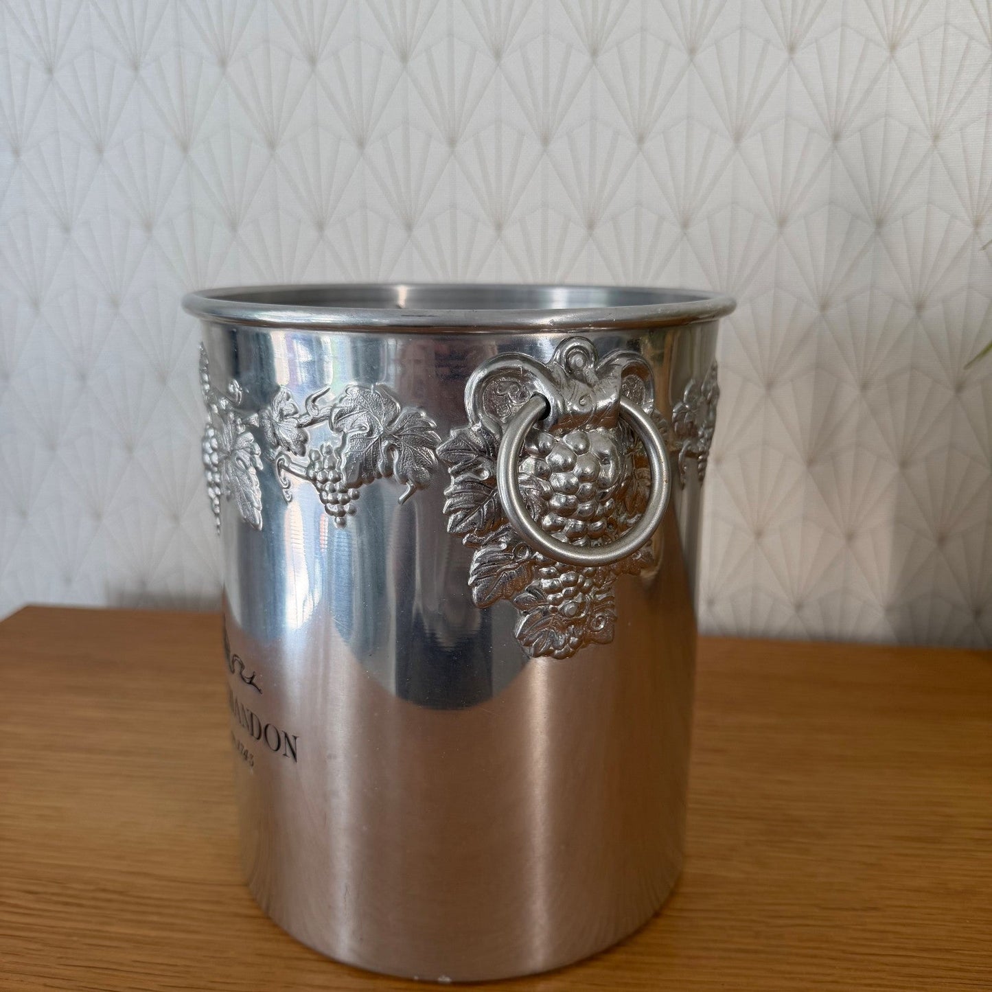 French Moet Chandon Champagne Ice Bucket Aluminium Vintage 3007264