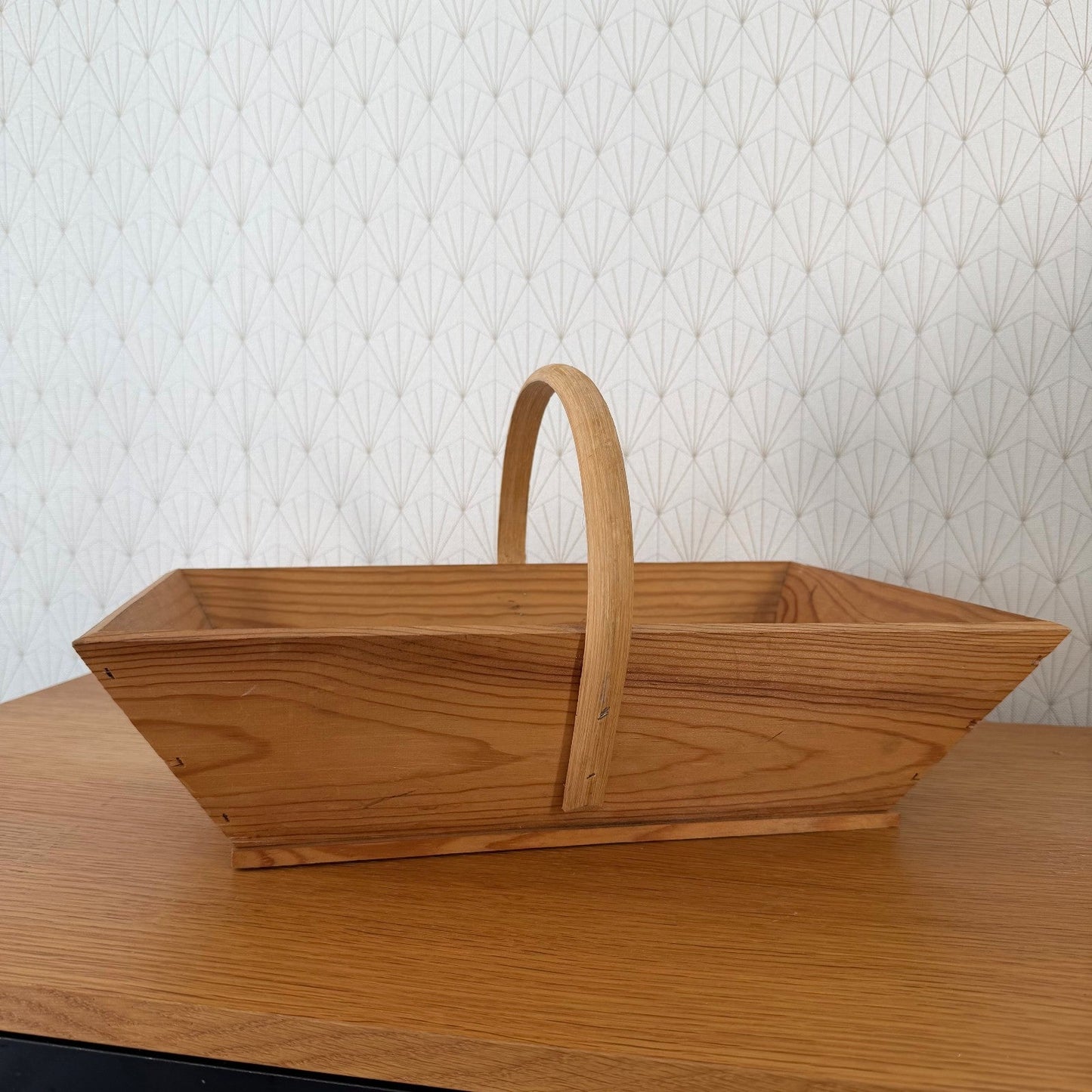French Wooden Garden Trug Vintage Harvest Basket Rustic 18072613