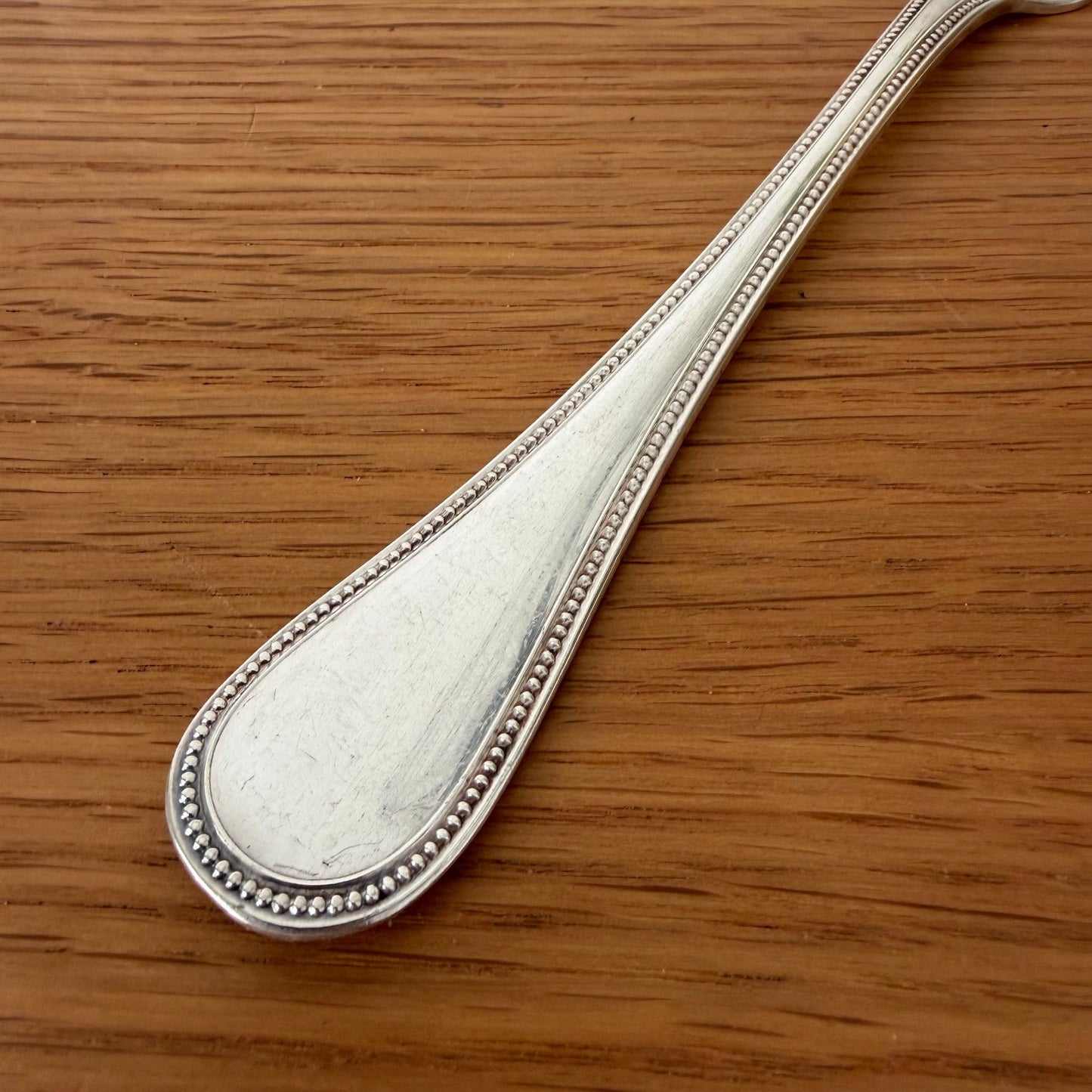 CHRISTOFLE France Pearl Silver-Plated Fish Knife Vintage 2607265
